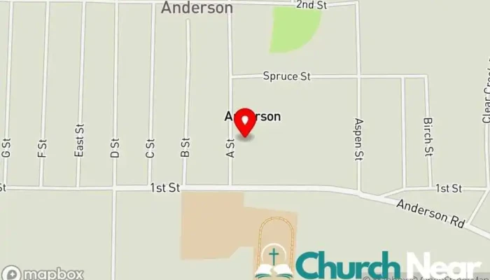 Andersons Assemblies Of God Church -  Map - Anderson