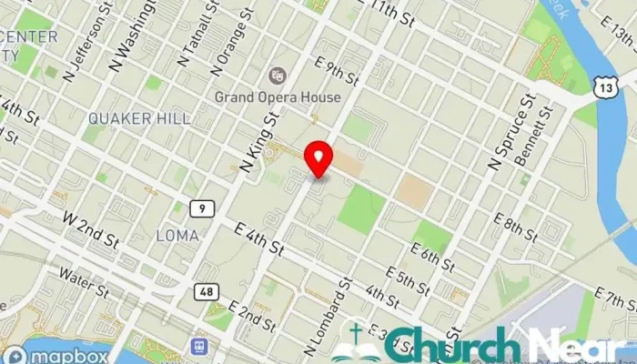 map of Bethel AME Church Methodist church in Wilmington