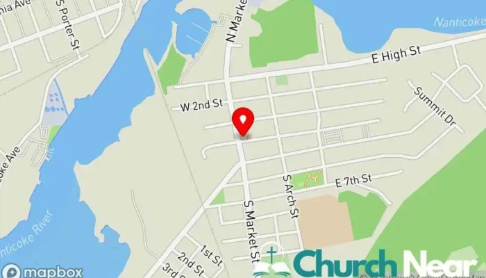 map of Blades United Methodist Church Methodist church in Seaford