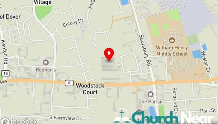map of Bread of Life Christian Church Christian church in Dover