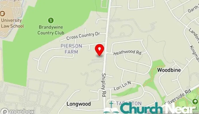 map of Calvary Assembly of God Church Assemblies of God church in Wilmington