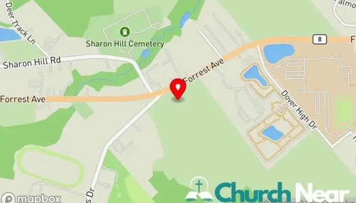 map of Calvary Baptist Church (Higher Ground Project) Baptist church in Dover