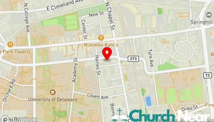 map of Calvary Baptist Church Baptist church in Newark
