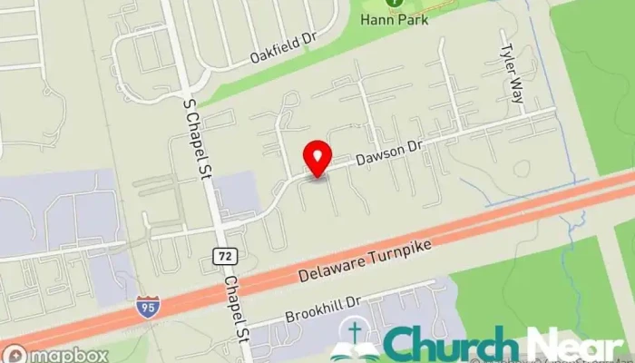 map of Calvary Chapel of Newark Delaware Church in Newark