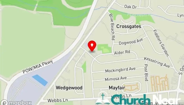 map of Capitol Baptist Church Baptist church in Dover