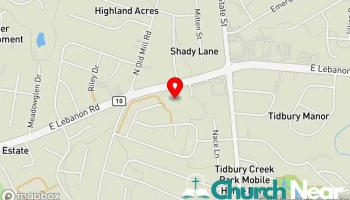 map of Capitol City Church of Christ Church of Christ in Dover