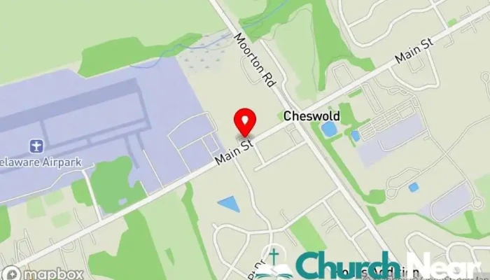 map of Cheswold United Methodist Church Methodist church in Dover