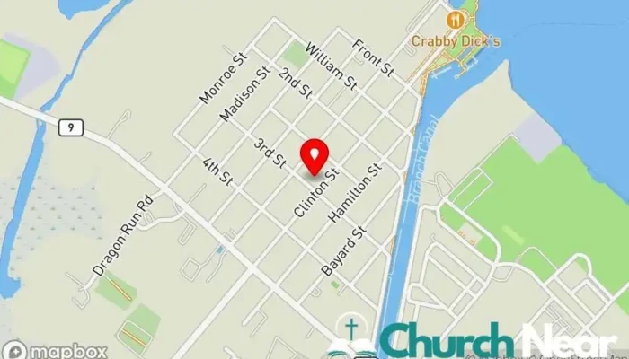 map of Christ Episcopal Church Episcopal church in Delaware City