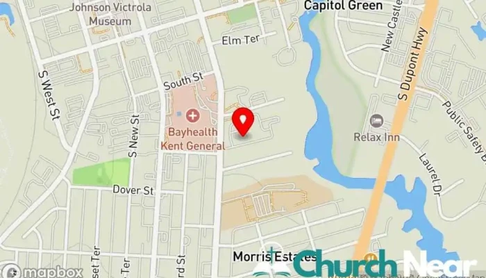 map of Church of the Holy Cross Catholic church, Tourist attraction in Dover
