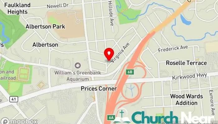map of Community Fellowship Church Church in Wilmington