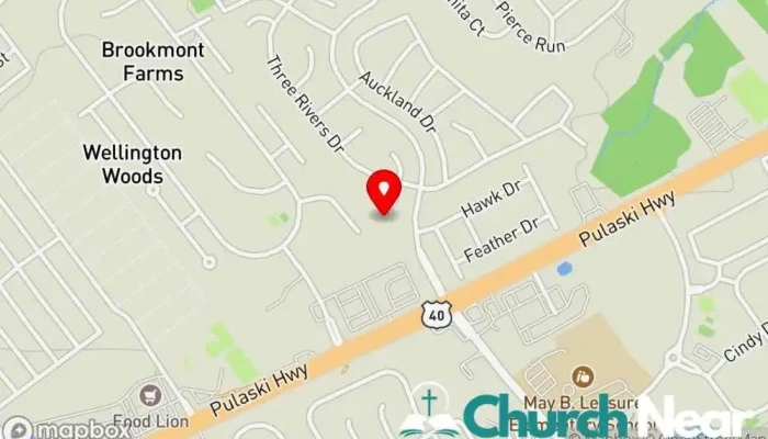 map of Community of Grace Fellowship Church in Newark