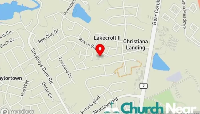 map of Cornerstone Ministries International Church in Bear