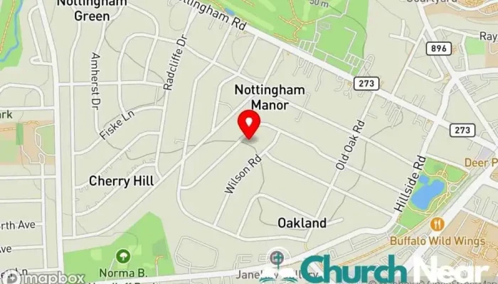 map of Dominican Fathers Church in Newark