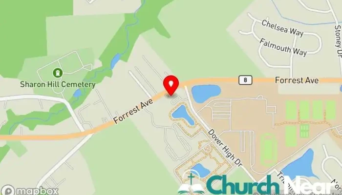 map of Dover Christian Church Church in Dover