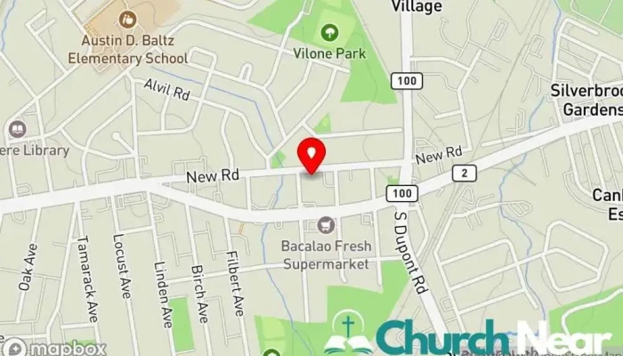 map of Elsmere Presbyterian Child Care Center Day care center, Church, Preschool in Wilmington