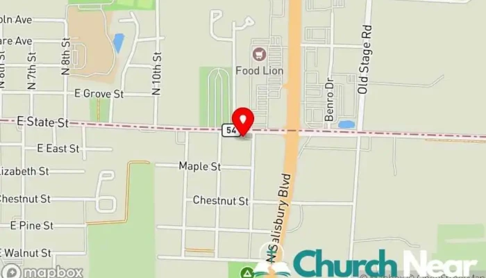map of Faith Baptist Church Church in Delmar