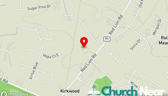 map of Faith Lutheran Church & Preschool Church, Lutheran church, Preschool in Bear