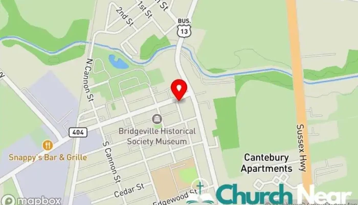 map of Family Ministries Church in Bridgeville