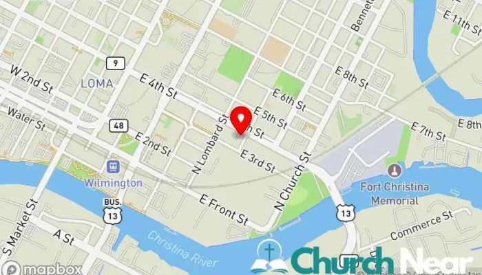 map of Friendship Baptist Church Baptist church in Wilmington