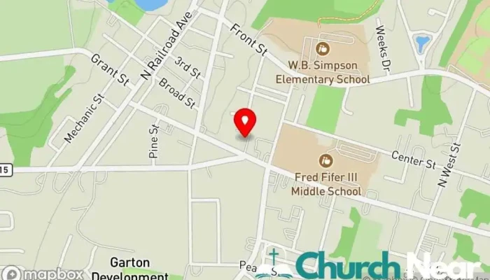 map of Grace and Mercy Temple of Praise Christian church in Wyoming