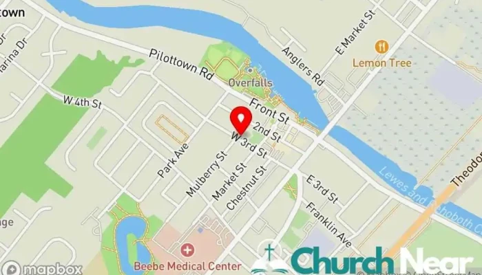 Hart House Of St Peters Church Map - Lewes
