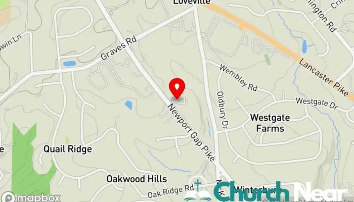 map of Harvest Christian Fellowship Church in Wilmington