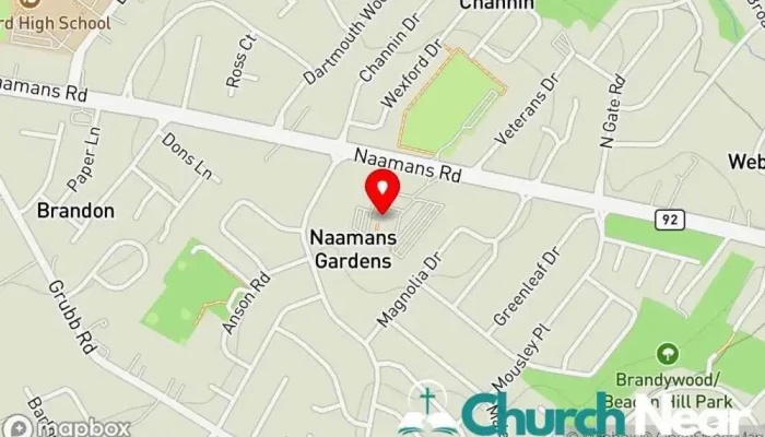 map of Holy Child Roman Catholic Church Catholic church in Wilmington