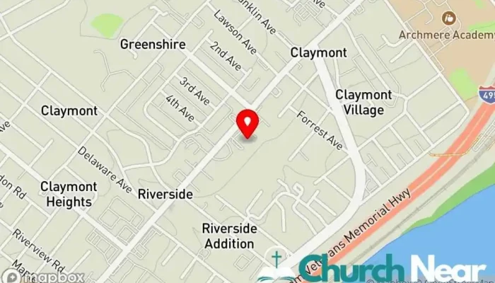 map of Holy Rosary Catholic Church - Outreach Food Closet-Food Pantry Food bank in Claymont