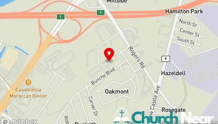 map of Hope Deliverance Apostolic Church Church in Wilmington