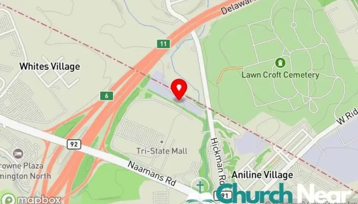 map of Hoyt Tabernacle CME Church Church in Claymont