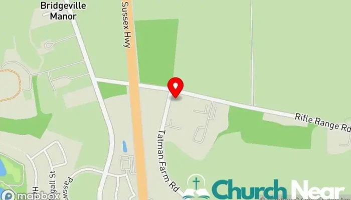 map of John 21 Ministries Church in Bridgeville