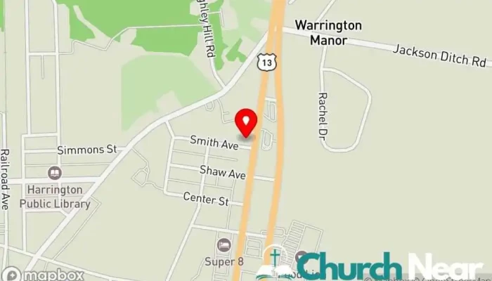 Kent Sussex Church Of Christ Map - Harrington