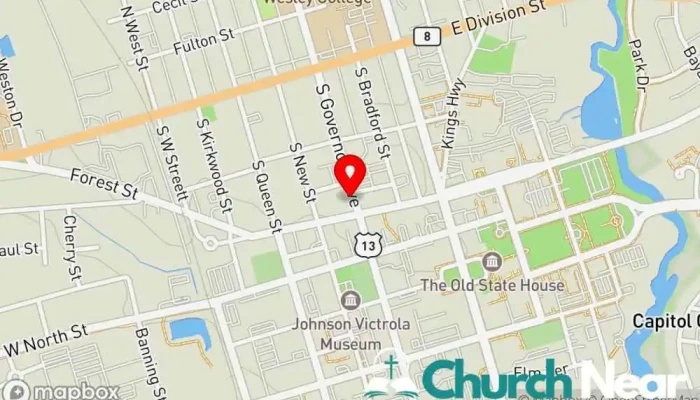 map of King of Kings Anglican Church Anglican church in Dover