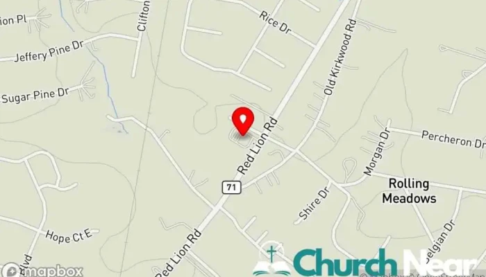 map of Kingdom Hall of Jehovah's Witnesses Jehovah's Witness Kingdom Hall in Bear