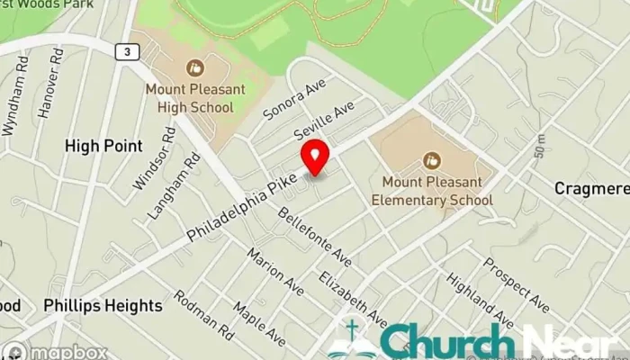 map of Life Empowerment Center International Church in Wilmington