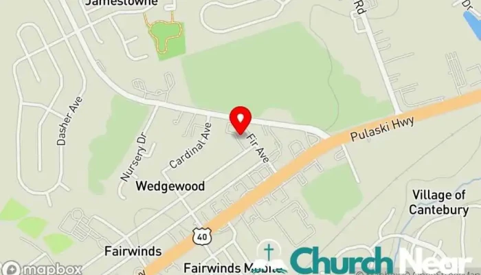 map of Life In The Word Christian Ministries Non-denominational church in New Castle