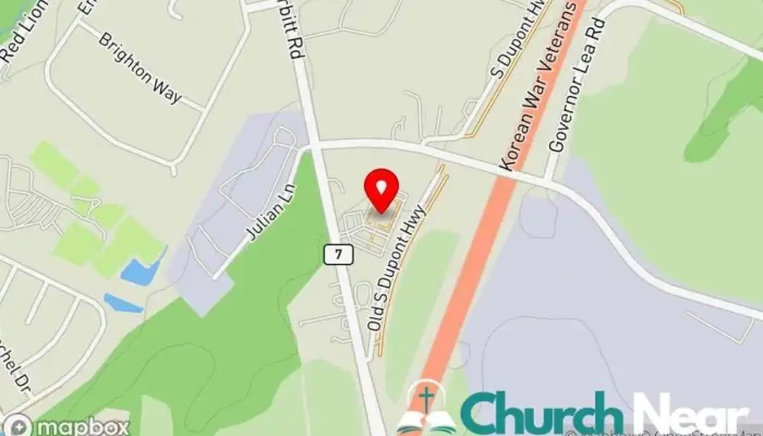 map of Love of Christ Church Church in Bear