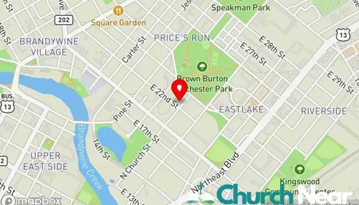 map of Manna Christian Fellowship Church Church in Wilmington