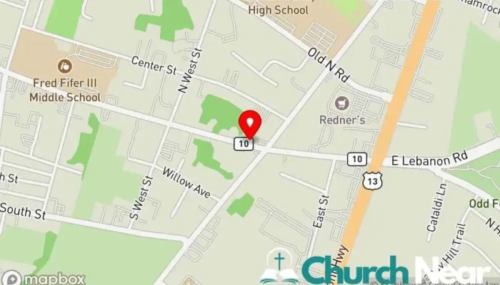 map of Morning Star Church of God In Christ Church in Camden