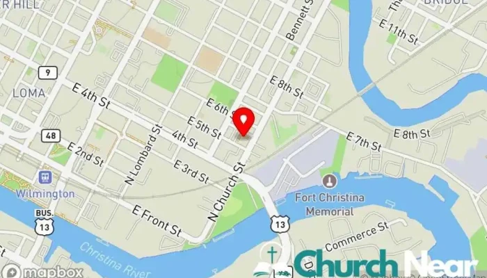 Mother Uame Church -  Map - Wilmington