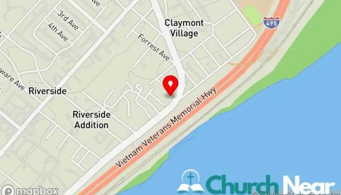 map of MT ZION FOUNDATION OF FAITH Church in Claymont