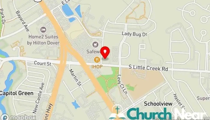map of New City Church Church in Dover
