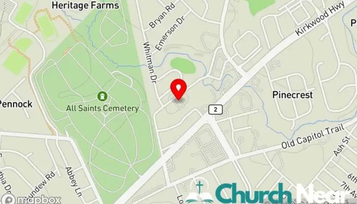map of New Life Church Church in Wilmington