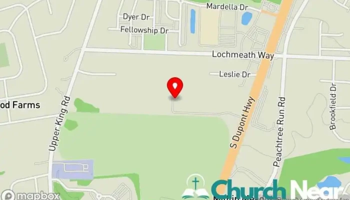 map of New Life Family Worship Center Church in Wyoming