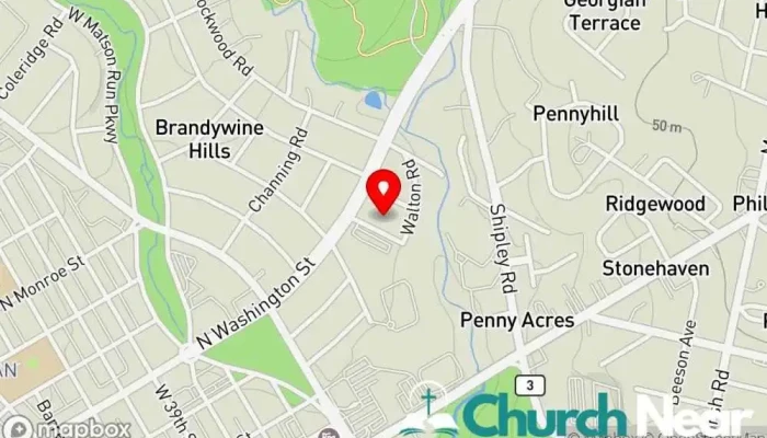 map of New Mount Olive Baptist Church Church in Wilmington