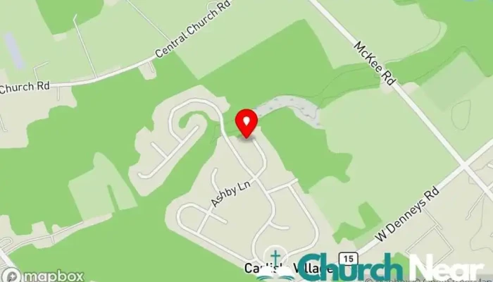 map of NJDE District UPCI Church in Dover