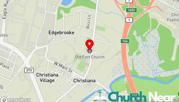 map of Old Fort Church Church in Newark