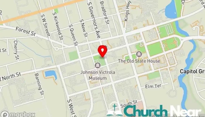 map of Old Presbyterian Church & Cemetery Historical landmark, Tourist attraction in Dover