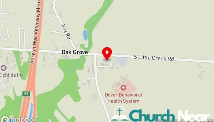 map of Pentecostal Family Church Place of worship in Dover