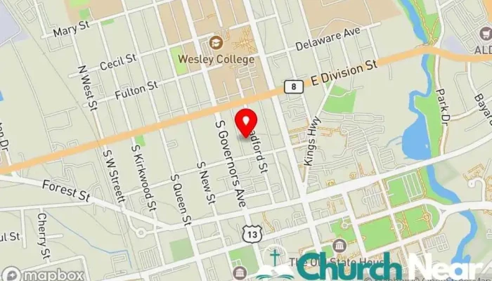 map of People's Church United Church of Christ in Dover